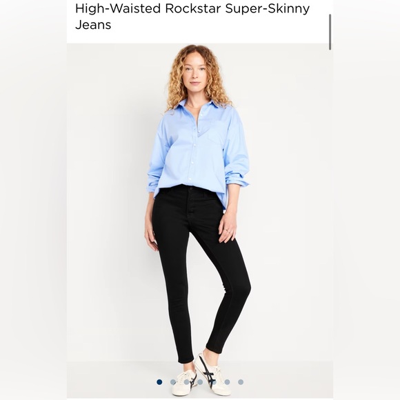 Old Navy Denim - High-Waisted Rockstar Super Skinny Jeans - Size 0